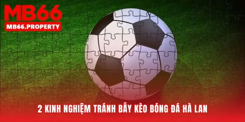 Học cách nhận diện bẫy kèo bóng đá hà lan